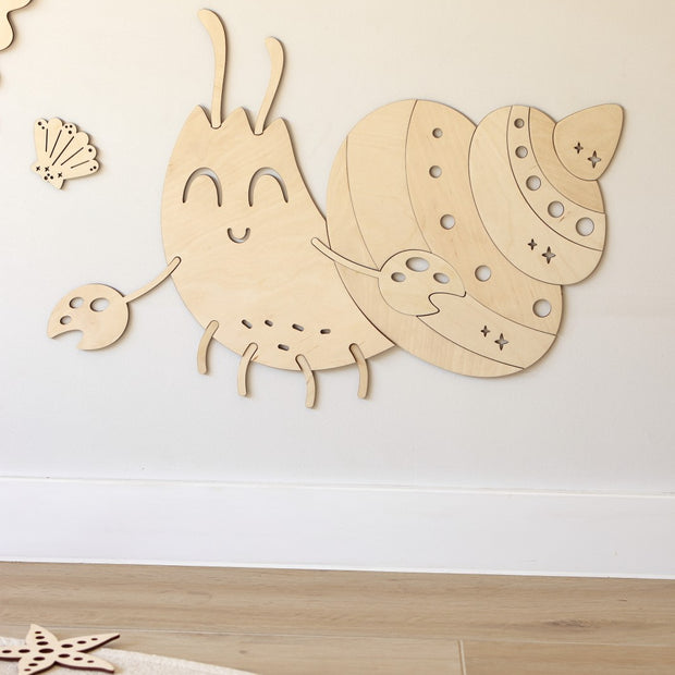 Wooden Wall Decoration - Crab