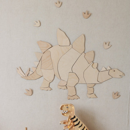 Dinosaur Stegosaurus - Wooden Wall Decoration