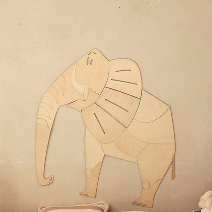 Safari Elephant – Wooden Wall Decoration