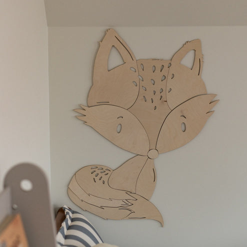 Fox Forest Animal - Wooden Wall Decoration