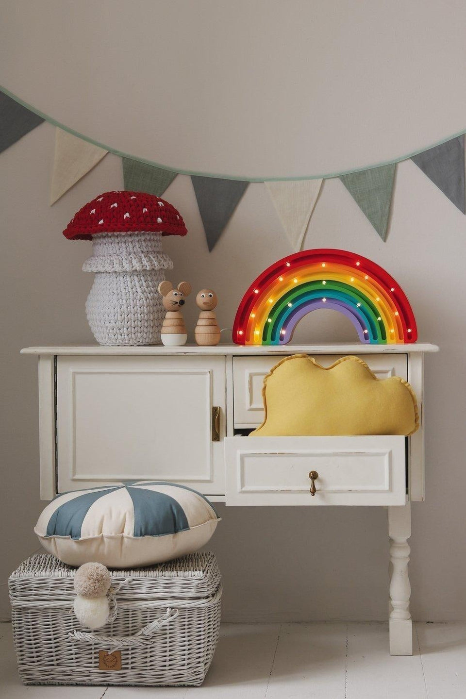 Garland - Cream, Grey and Teal