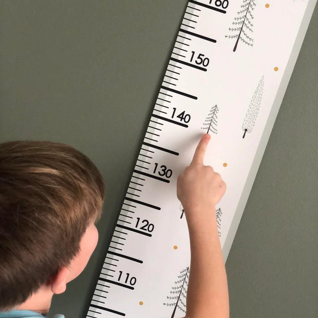 Paper Growth Chart For Kids - Fir Trees