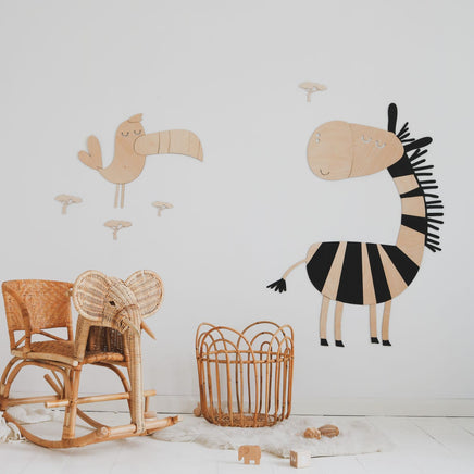 Safari Zebra – Wooden Wall Decoration
