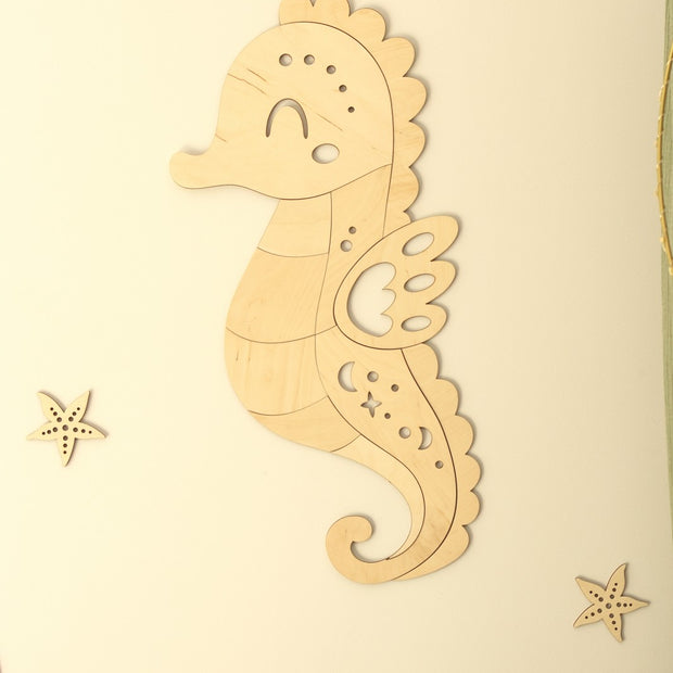 Wooden Wall Decoration - Seahorse