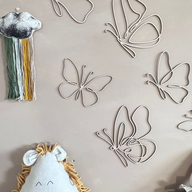 Wall decoration - Set of 6 Wooden Butterflies