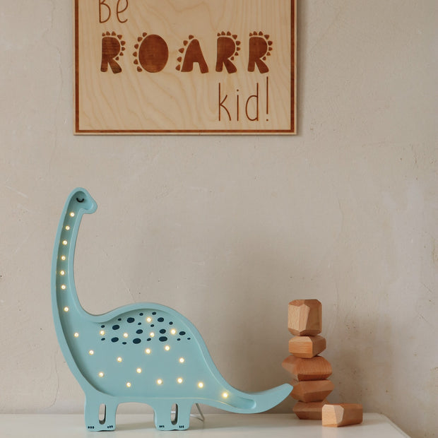 Wooden Poster - Be Roarr Kid