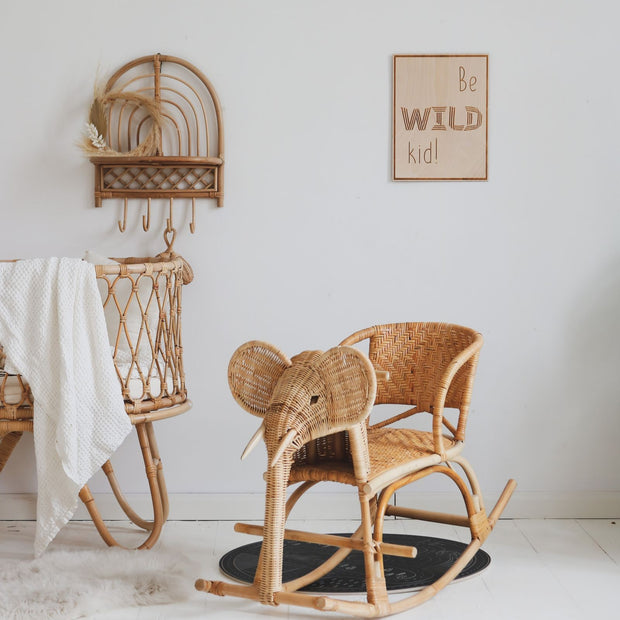 Wooden Poster - Be Wild Kid