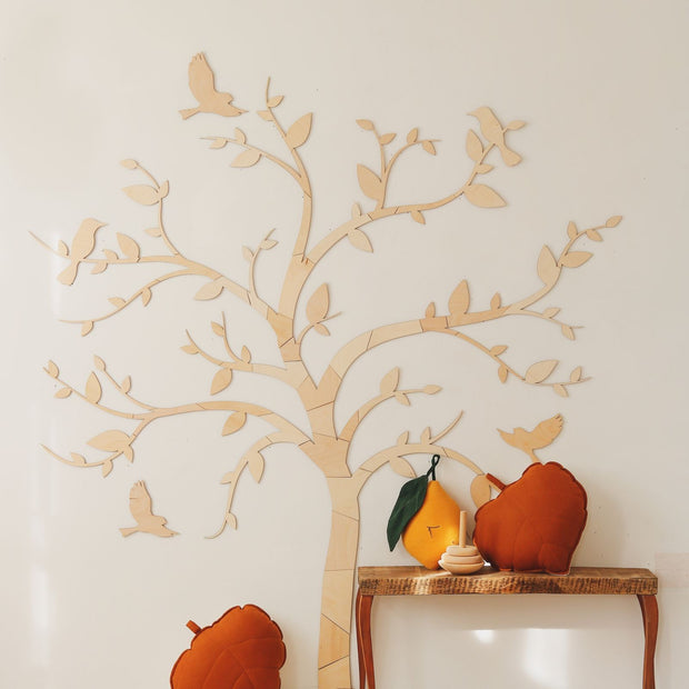 Wooden Wall Decoration - Tree with Birds