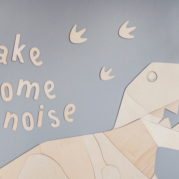 Wooden Wall Sign - Make Some Noise ROARR