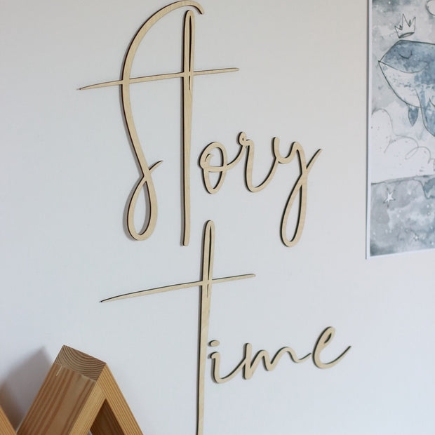 Wooden Wall Sign - Story Time