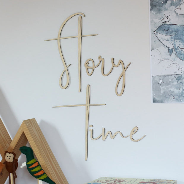 Wooden Wall Sign - Story Time