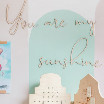 Wooden Wall Sign - You Are My Sunshine